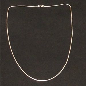 .925 sterling silver 1.9 mm snake chain.